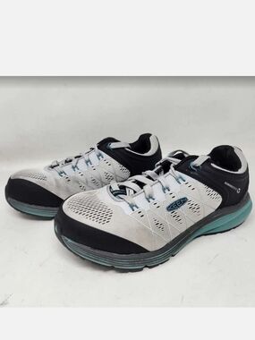 Keen Vista Energy Utilty Carbon Toe Work Gray & Teal Trim
